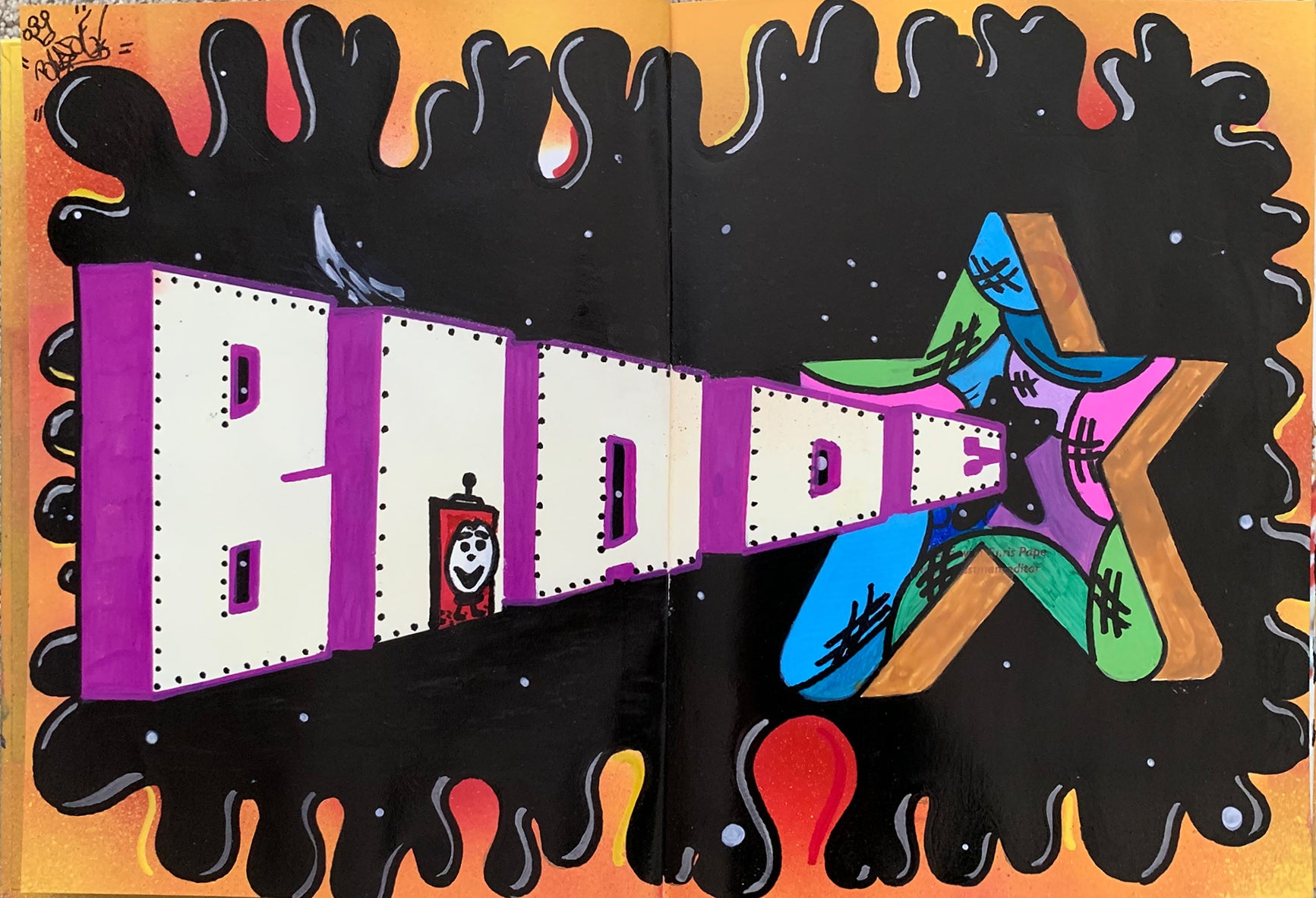 BLADE -"King of graffiti" Custom Book Drawing