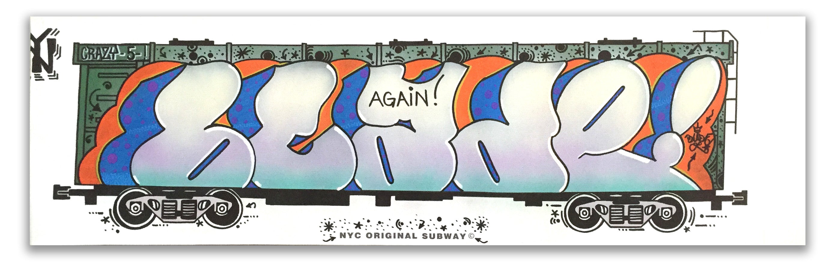 BLADE  "CRAZY 5 Again" Piece on Canvas