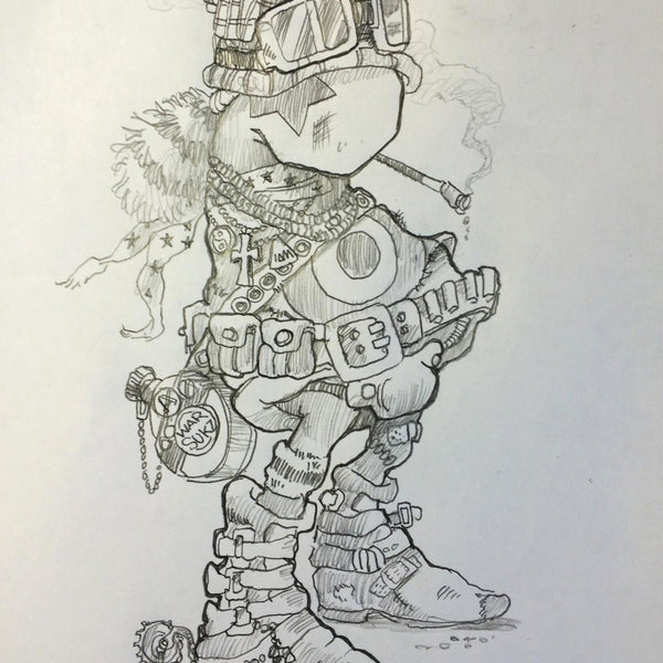 MARK BODE  "Lizard Tank " Drawing