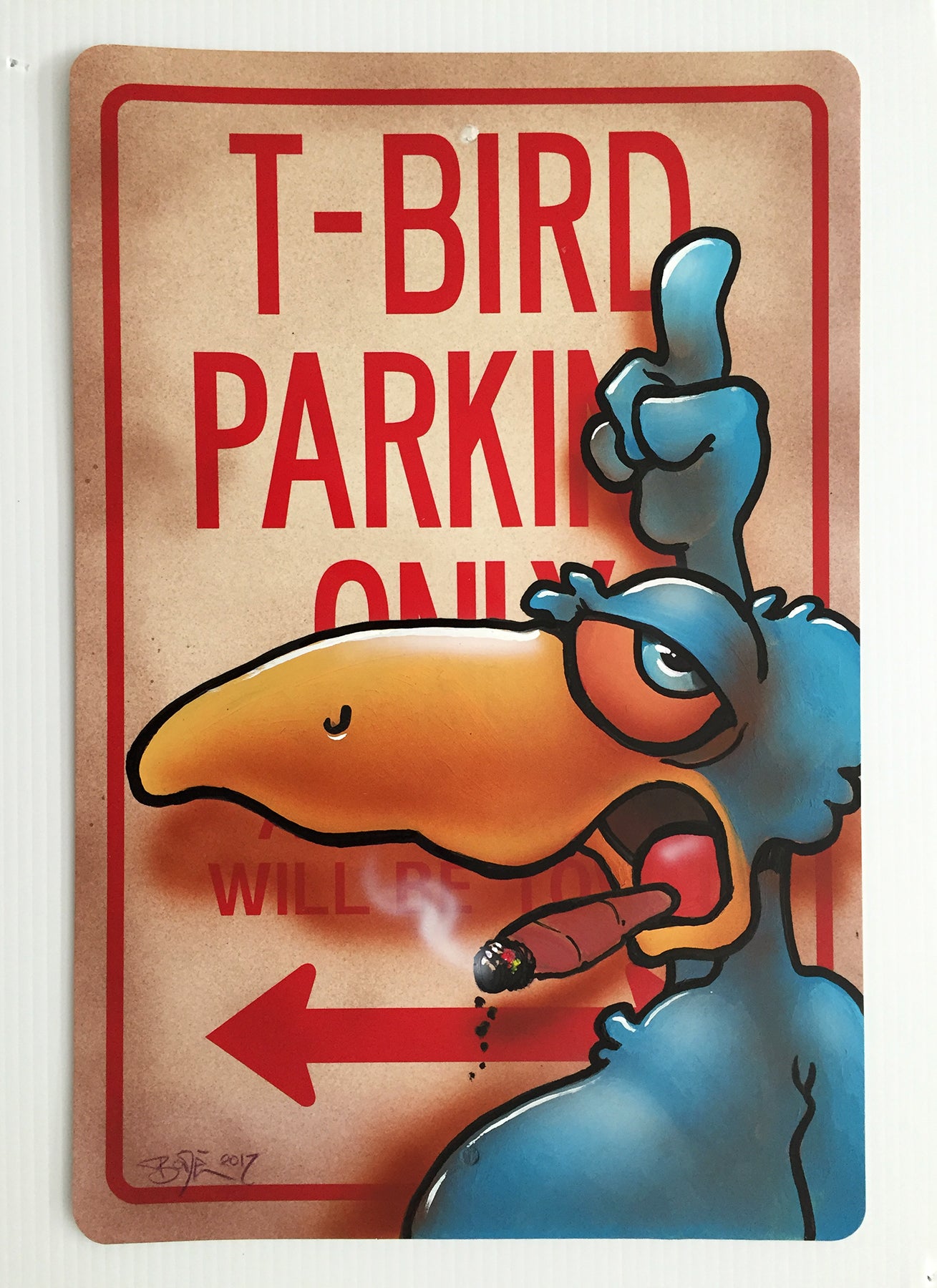 MARK BODE  "T Bird Parking Only"