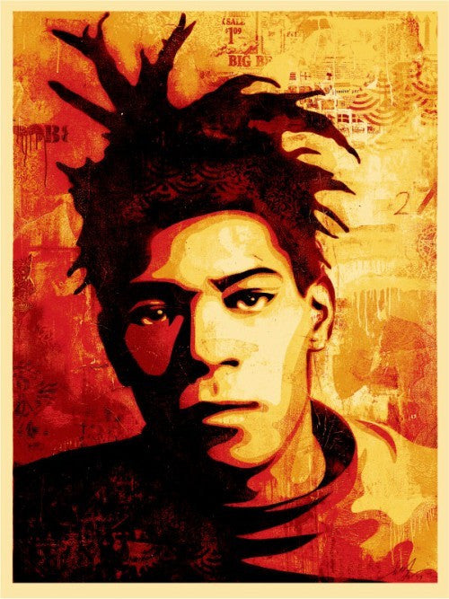 SHEPARD FAIREY - "Basquiat Canvas Print"