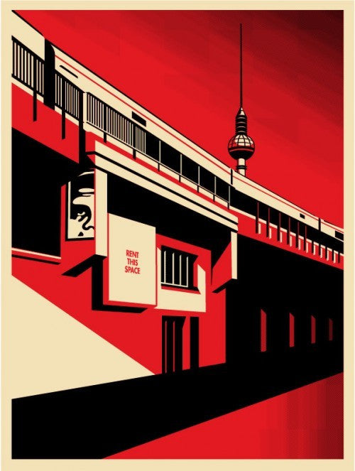 SHEPARD FAIREY - "Berlin Tower "