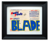 BLADE  -  "Hank's Paints" Vintage Label