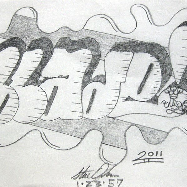 BLADE - Untitled - Pencil Black Book Drawing