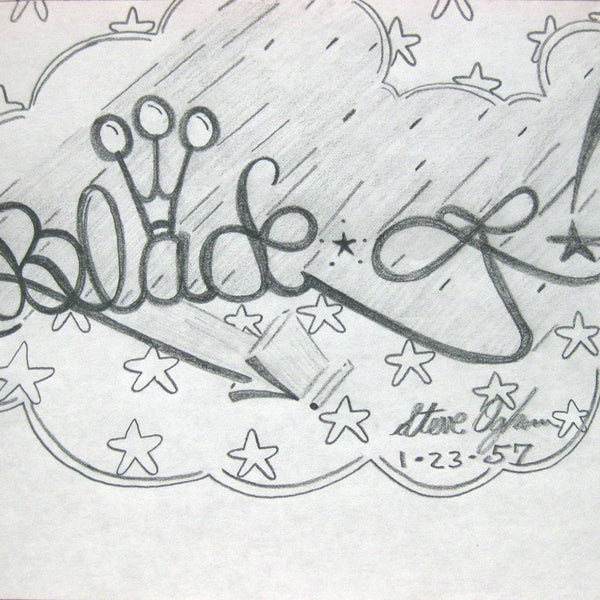 BLADE - Untitled - Pencil Black Book Drawing