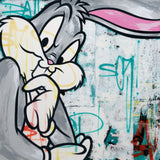 GRAFFITI ARTIST SEEN  -  "Bugs Bunny"  Aerosol on  Canvas