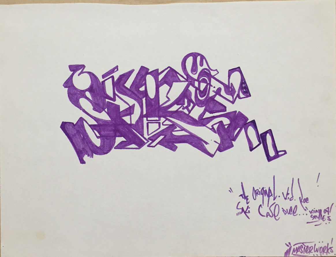 KASE2  CASE2 -  "SAKE"  Black Book Drawing