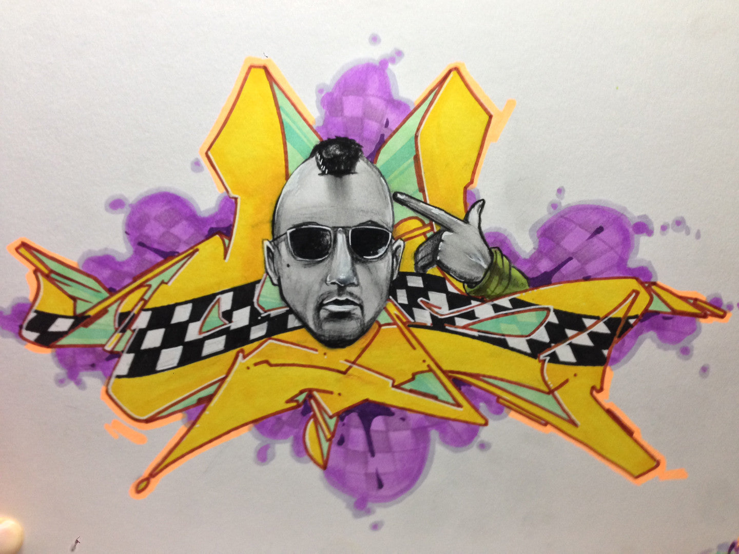 CES ONE- "TAXI" BlackBook Drawing