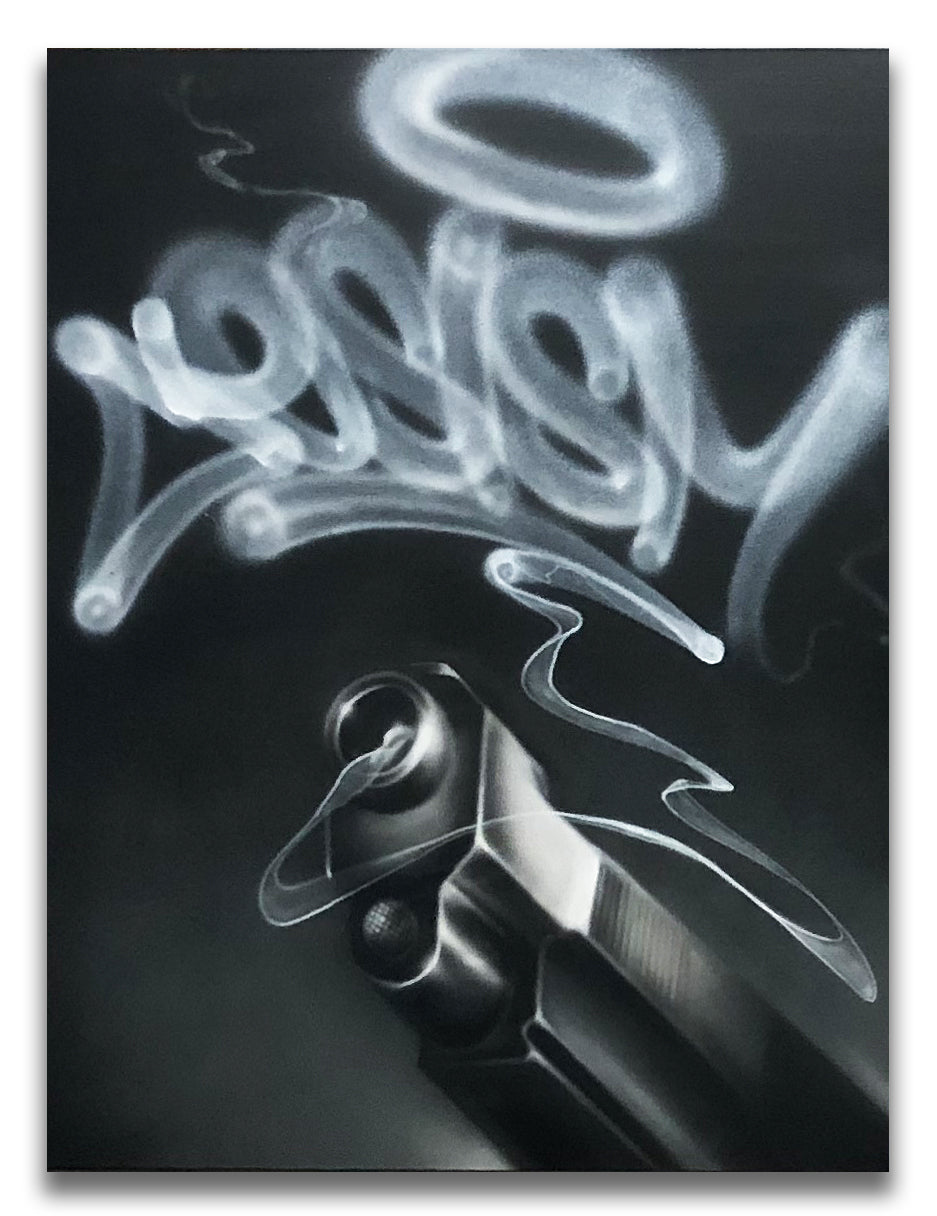 CES ONE "Smoke2 (Gun)" Painting
