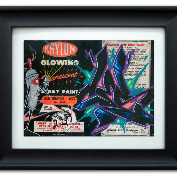 CES ONE  -  "Krylon Glowing" Vintage Label