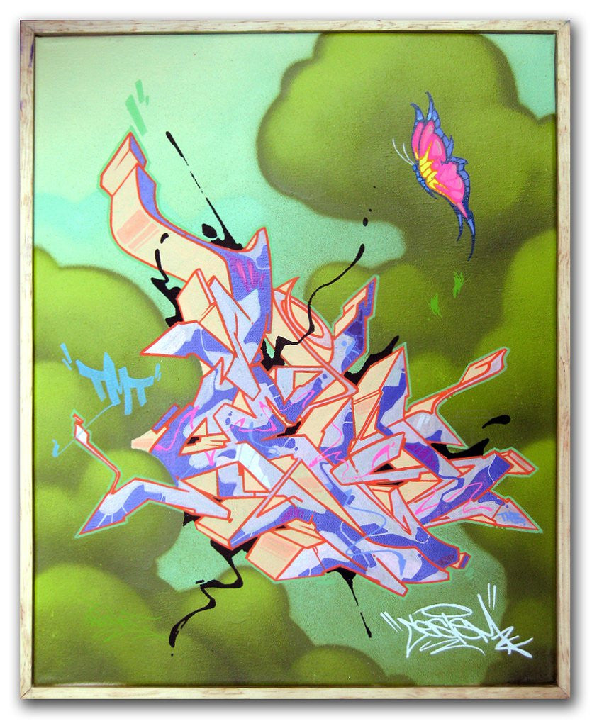 CES ONE - "Untitled Butterfly" Painting