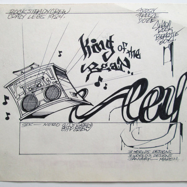 CEY -  "King of the Beat"  Drawing 1983