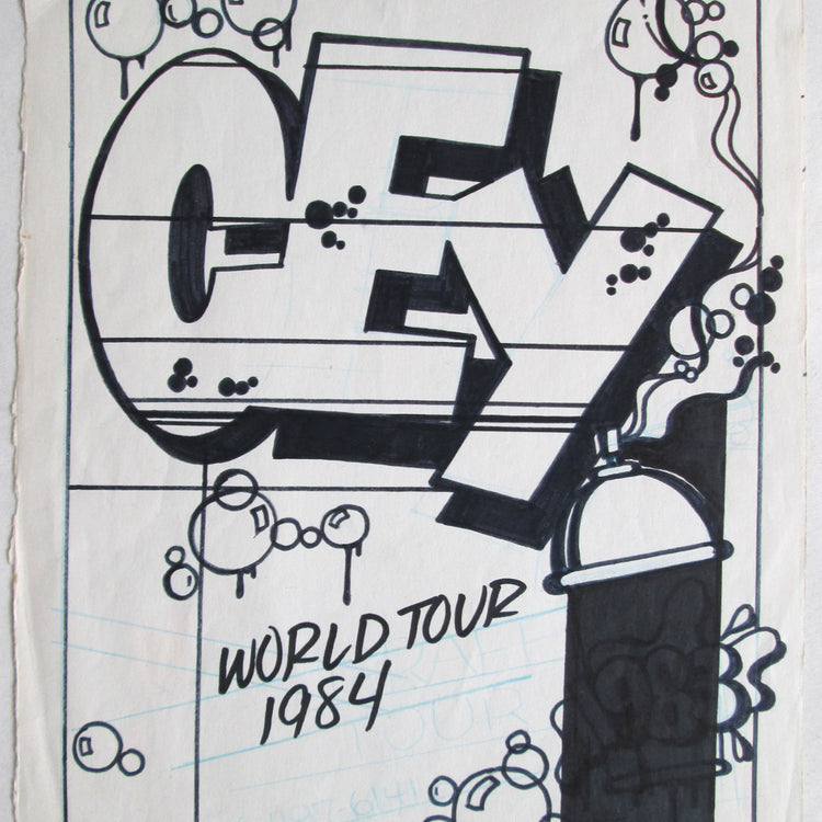 CEY -  "World Tour"  Drawing 1984