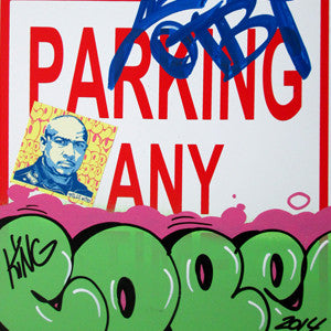 COPE 2 - "Green Classic Bubble #1" No Parking Sign