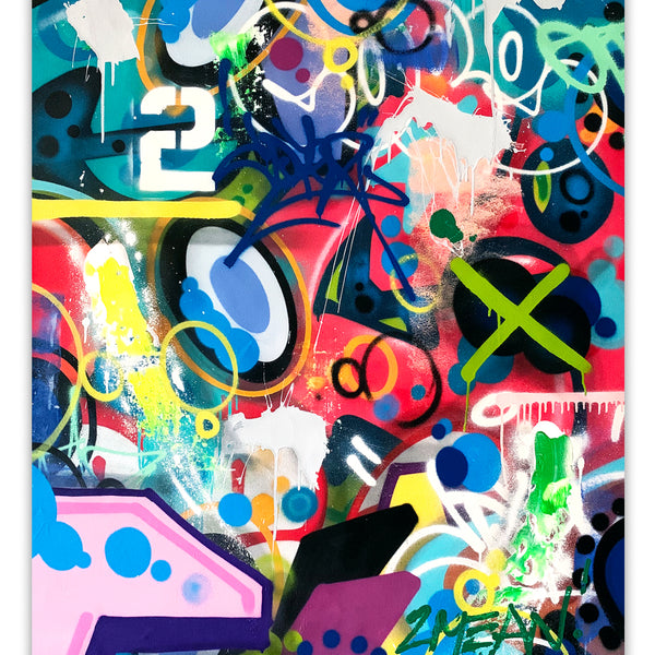 COPE2 "2 Mean" 43" x 53" Painting