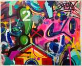 COPE2 "Bronx" 45" x 56" Painting
