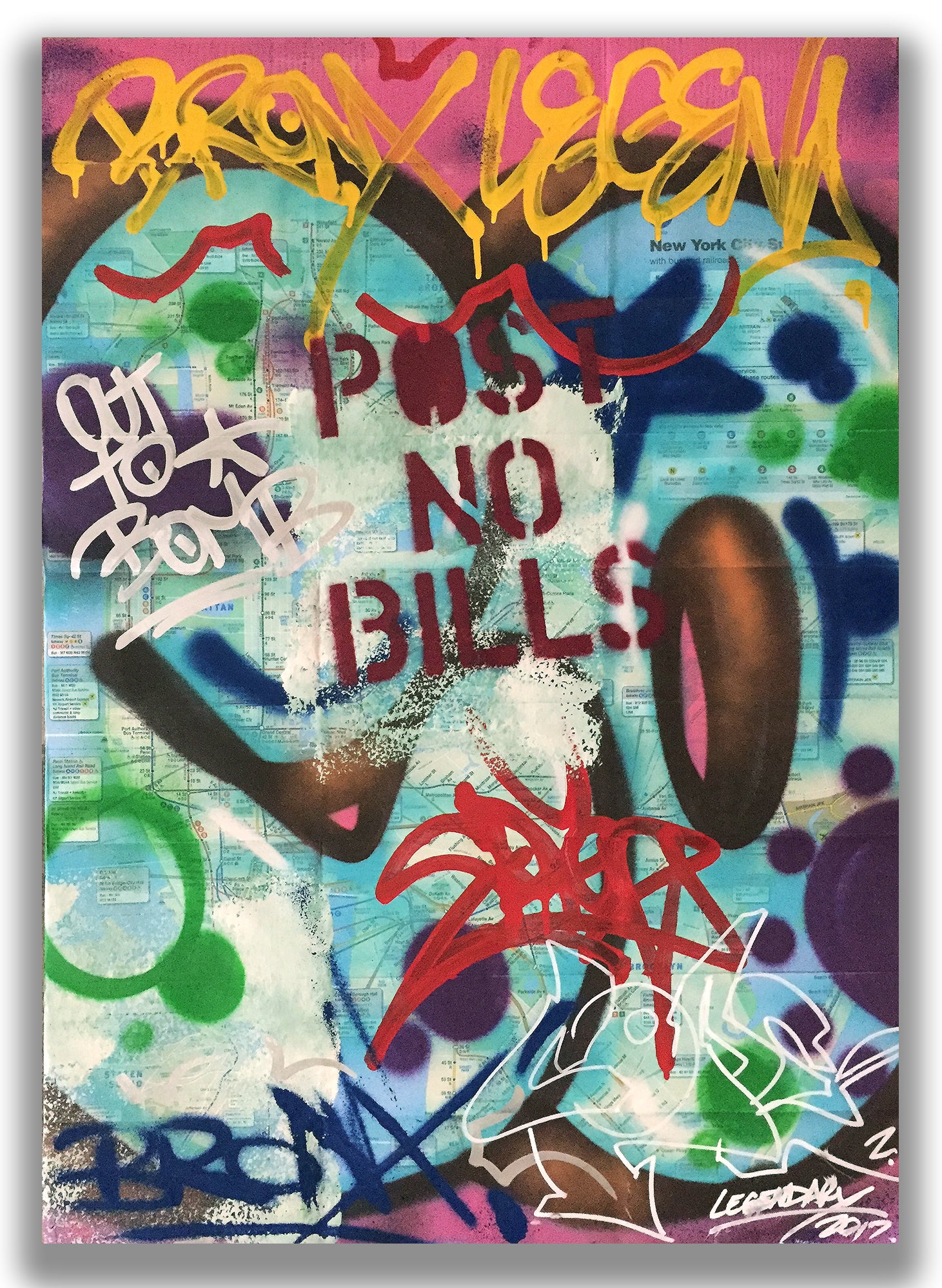 COPE 2 -  "Bronx legend" NYC Subway Map