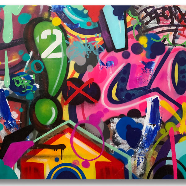 COPE2 "Bronx" 45" x 56" Painting
