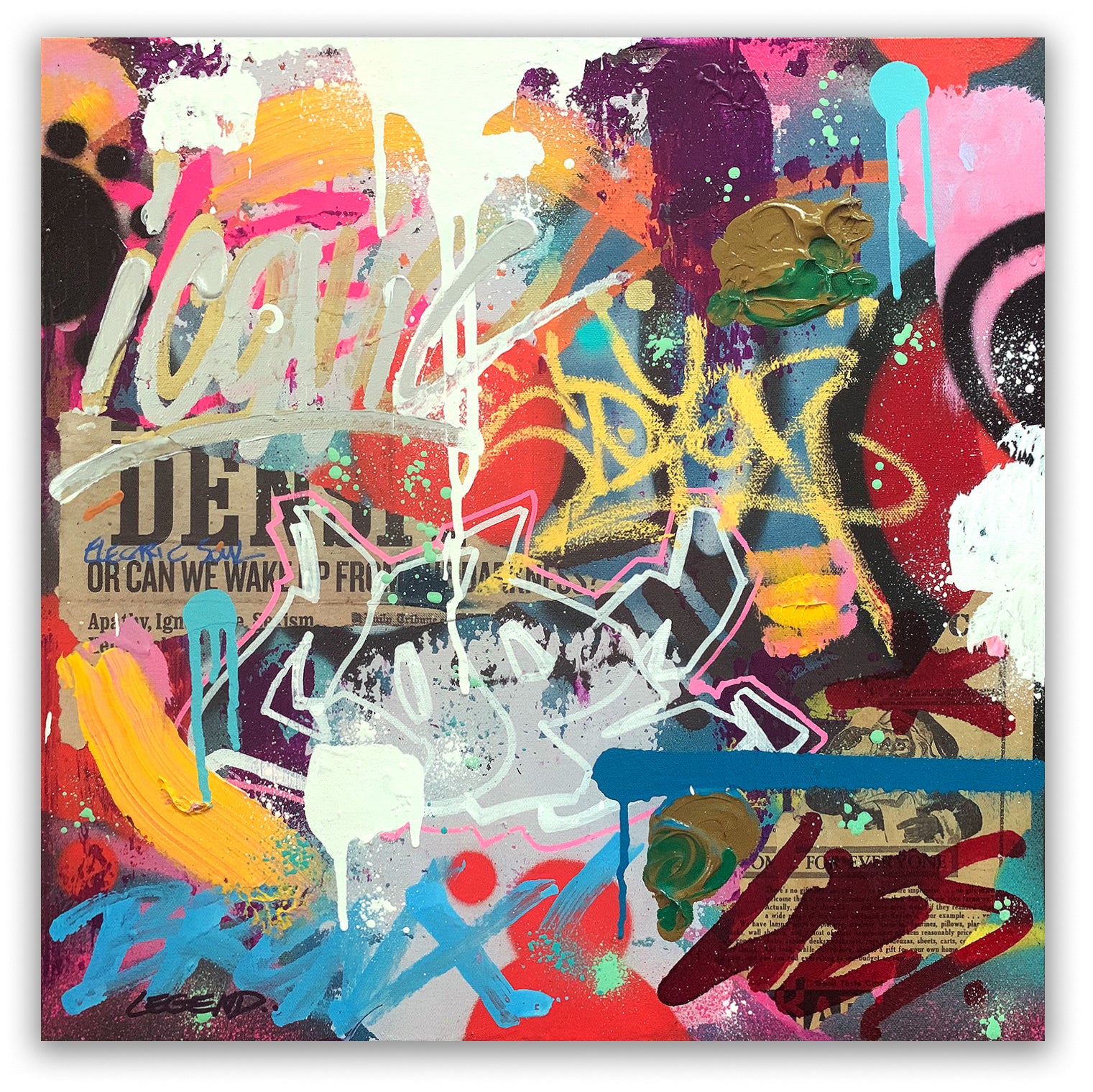 COPE2 "BX Lies" 20"x20" Painting
