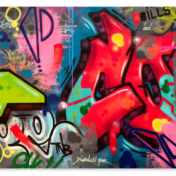 COPE2 "Diabolical Funk" 50"x60" Painting