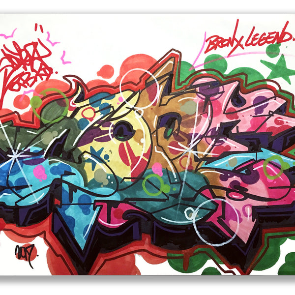 COPE 2 - " Bronx Legend" Black Book Drawing