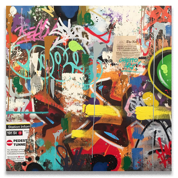 COPE2 "Ghetto Art "51" x 51" Painting