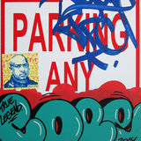 COPE 2 - "Turquoise Classic Bubble #1" No Parking Sign