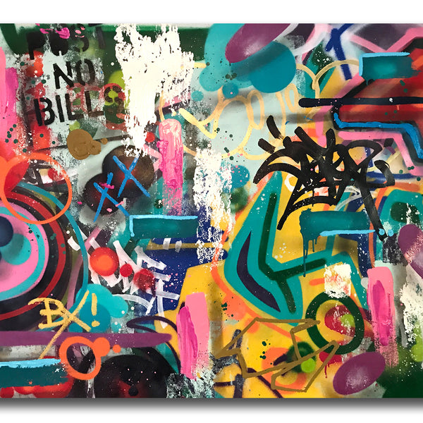 COPE2 - "Kriss Cross" 38" x 48" Painting