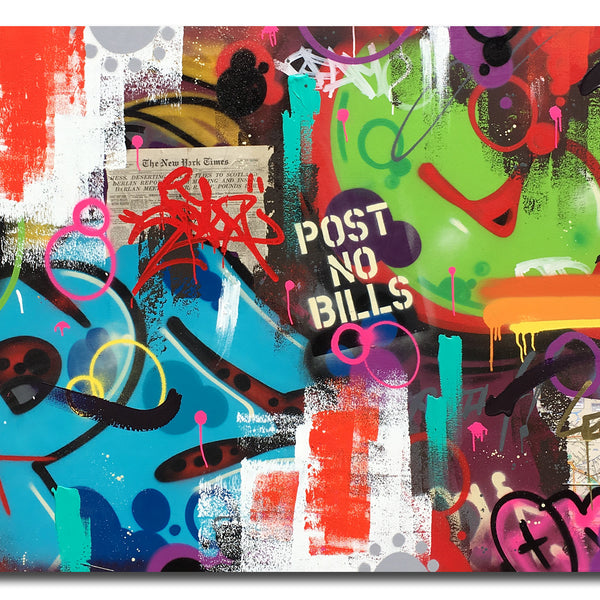 COPE2 - "Post No Bills"  72" x 48" Painting