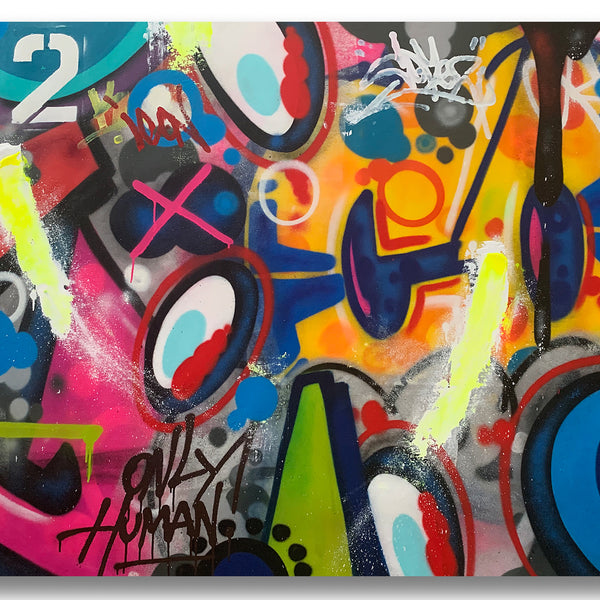 COPE2 "Only Human" 45" x 56" Painting