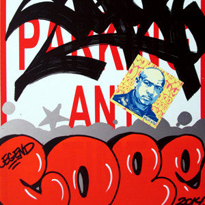 COPE 2 - "Orange Classic Bubble #1" No Parking Sign