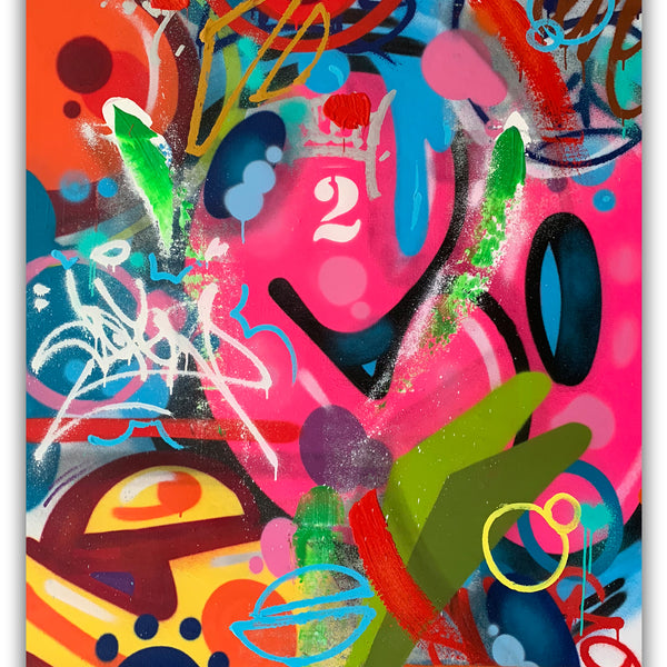 COPE2 "Post No Bills" 50" x 38" Painting