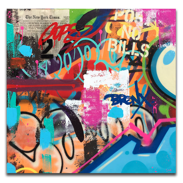 COPE2 - "Post No Bills "  36" x 36" Painting