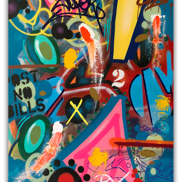 COPE2 "Post No Bills" 50"x38" Painting