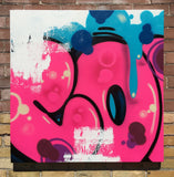 COPE2   "Pink Bubble  43" x 43" Painting
