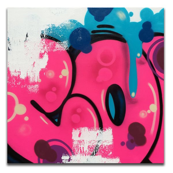 COPE2   "Pink Bubble  43" x 43" Painting