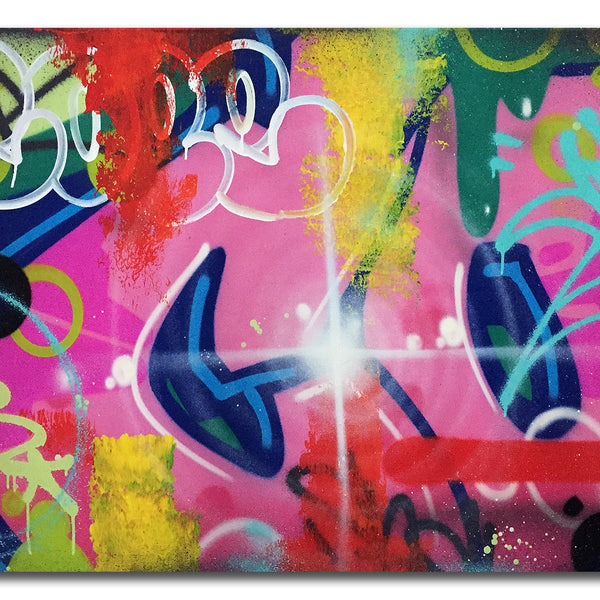 COPE2  "Pink Bubble "43" x 31" Painting