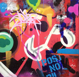 COPE2  "Post No Bills"  35" x 35" Painting