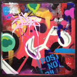 COPE2  "Post No Bills"  35" x 35" Painting