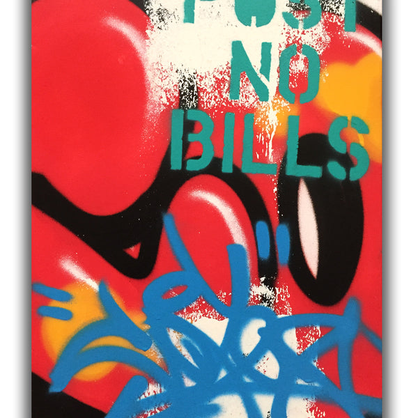 COPE2 - "Post No Bills Red" Painting