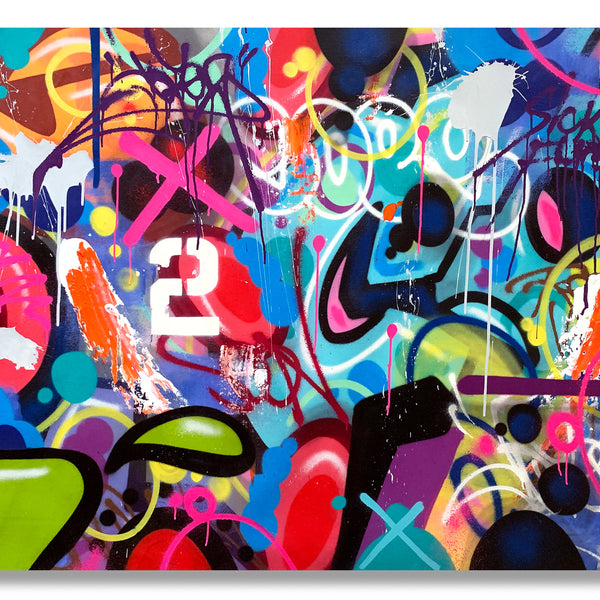 COPE2 "Sick Fuck" 43" x 53" Painting