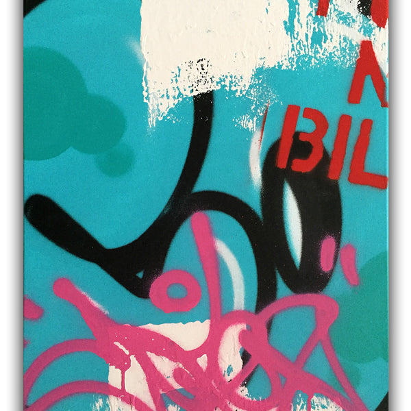 COPE2 - "Post No Bills Blue" Painting