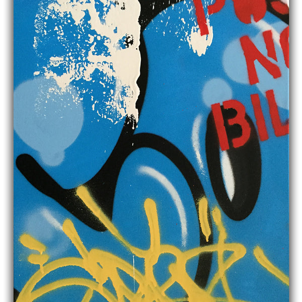 COPE2 - "Post No Bills Blue" Painting