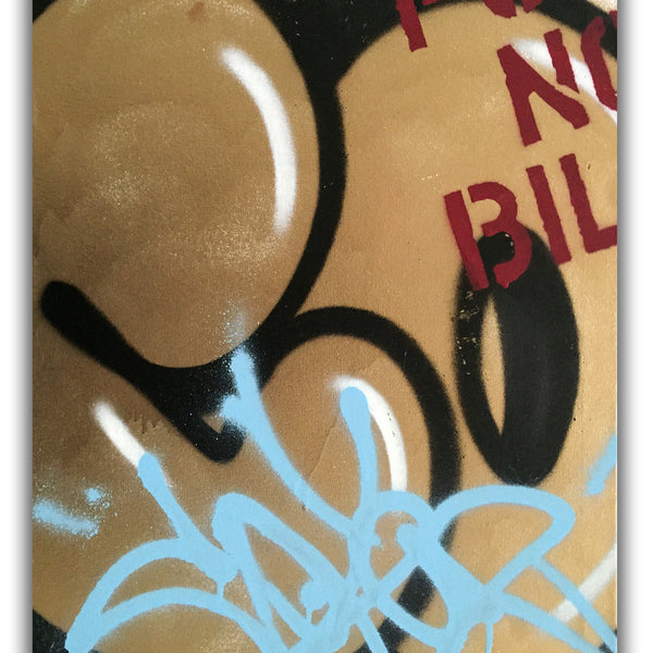 COPE2 - "Post No Bills Gold 2" Painting