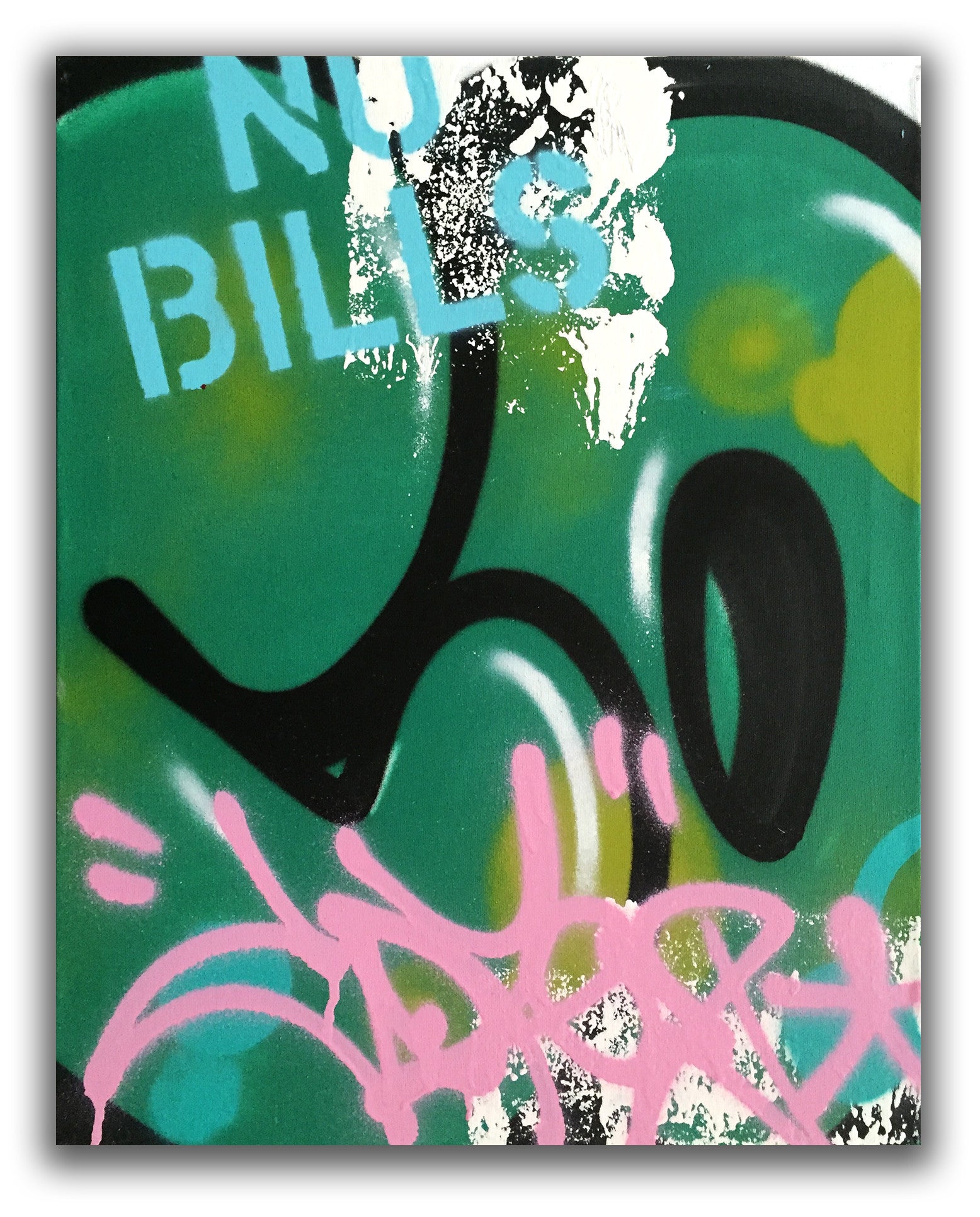 COPE2 - "Post No Bills Green" Painting