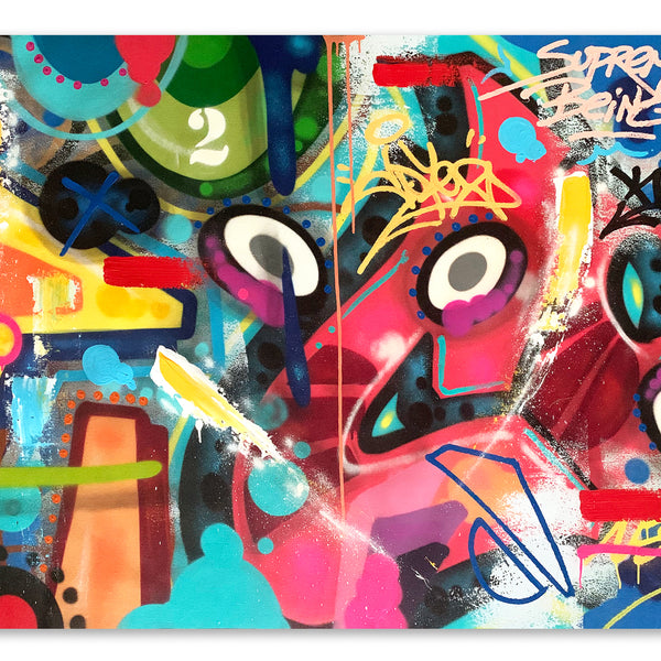 COPE2 "Supreme beings" 46"x60" Painting