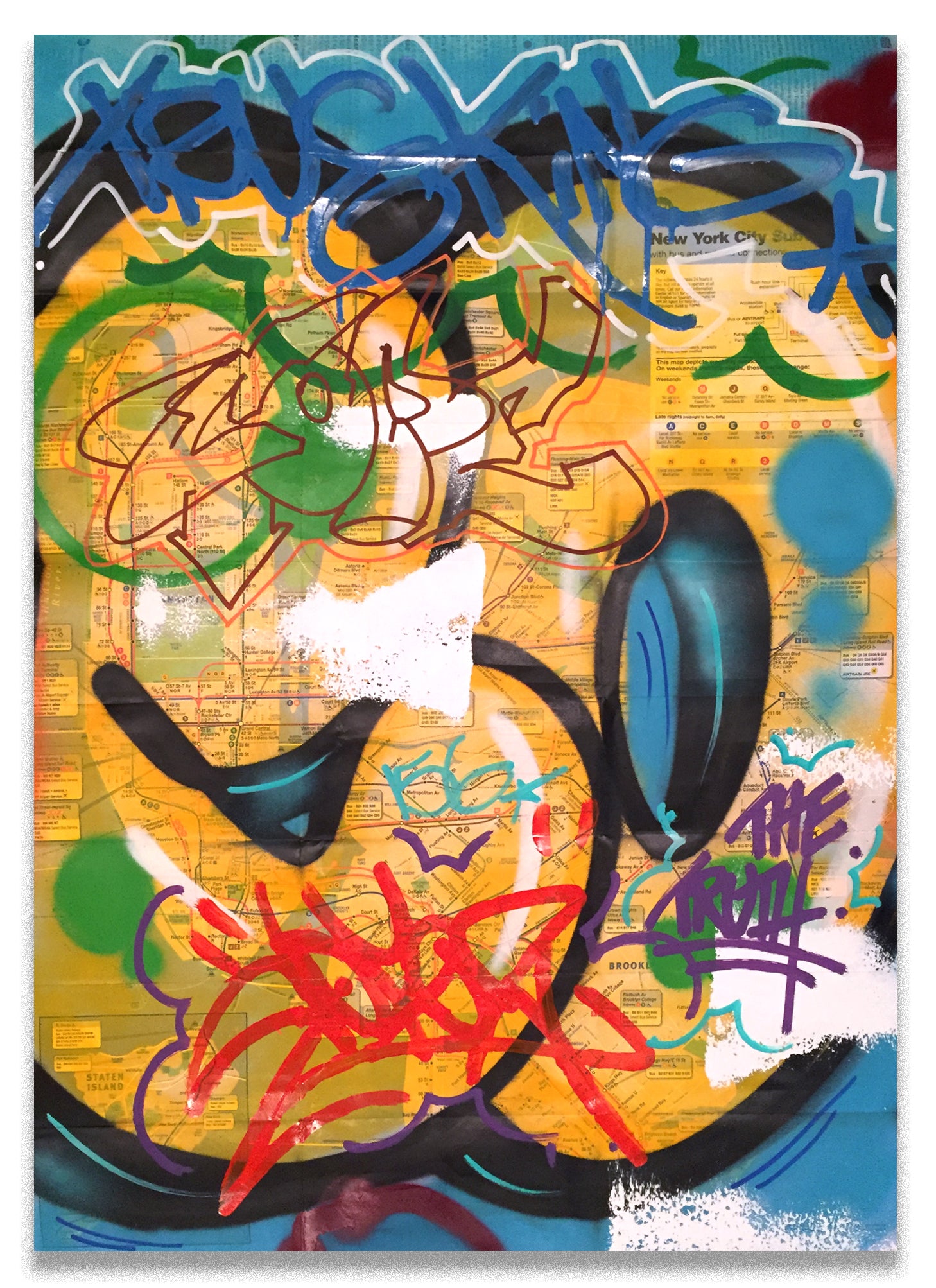 COPE 2 - "True King" NYC Subway Map