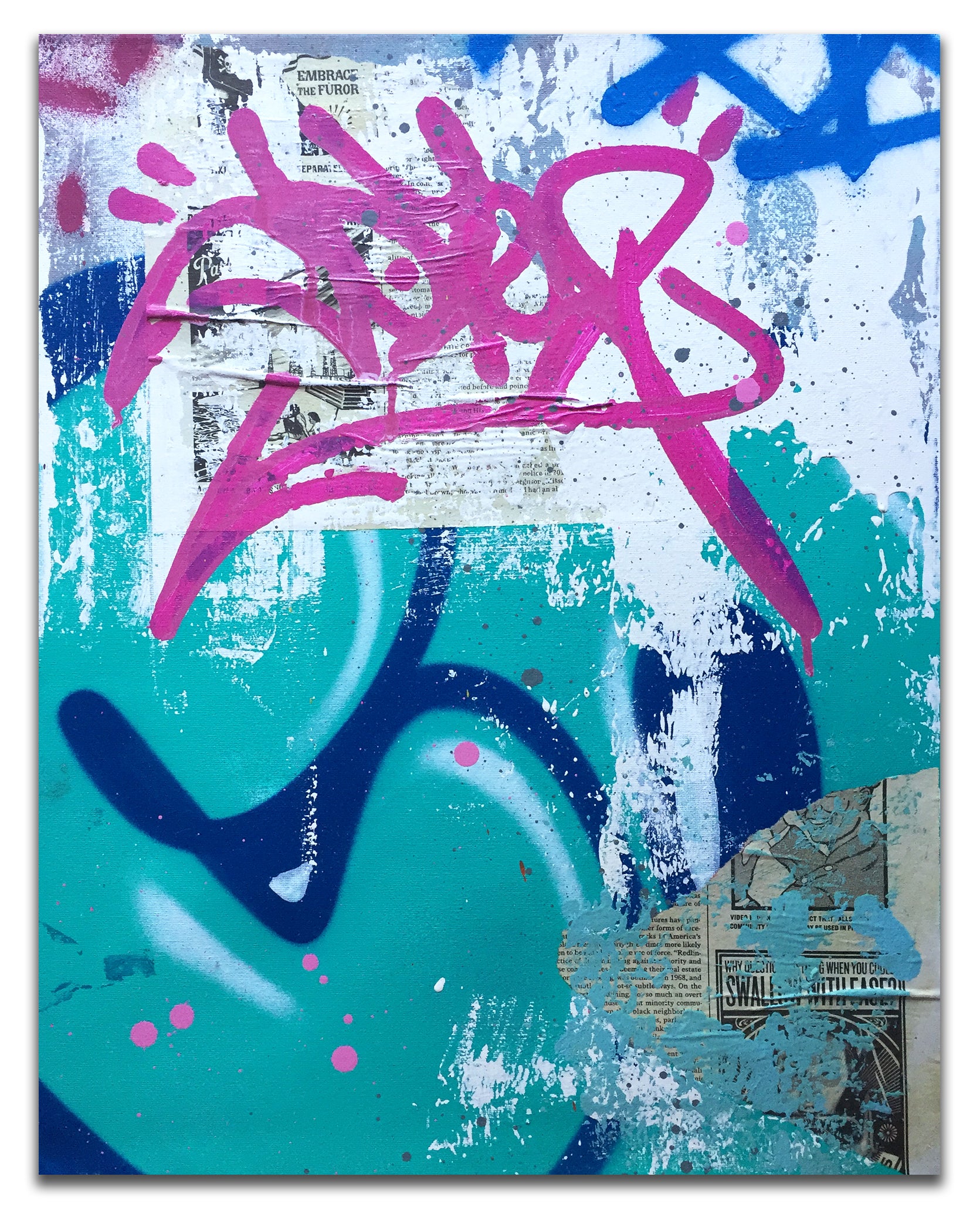 COPE2  "Blue Bubble" Painting