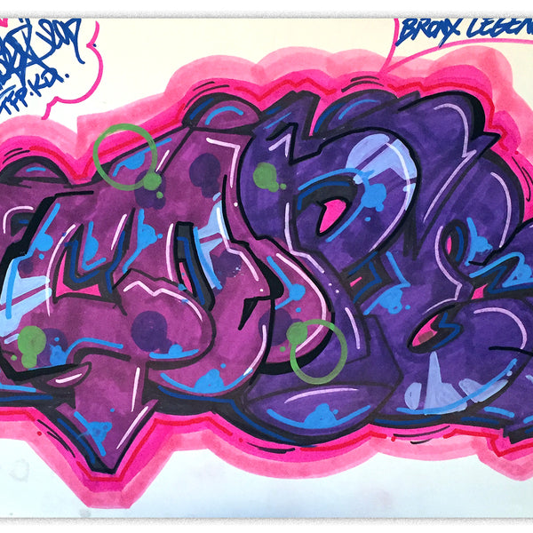 COPE 2 - " Bronx Legend" Black Book Drawing