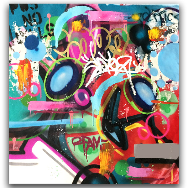 COPE2 - "Post No Bills "  40" x 42" Painting